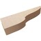 Ekena Millwork 4"W x 24"D x 8"H Thin Greensboro Rough Cedar Woodgrain TimberThane Corbel, Primed Tan CORUR04X24X08GRNRCPR - alternate 2